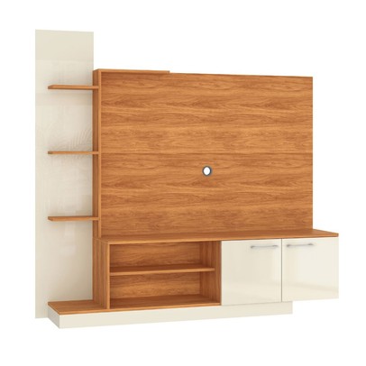 Estante para TV Até 55 Polegadas Havana 2 Portas Cinamomo/Off White - Fellicci