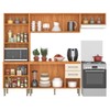 Cozinha Completa Malu 9 Portas 2 Gavetas Cinamomo/Off White - Fellicci