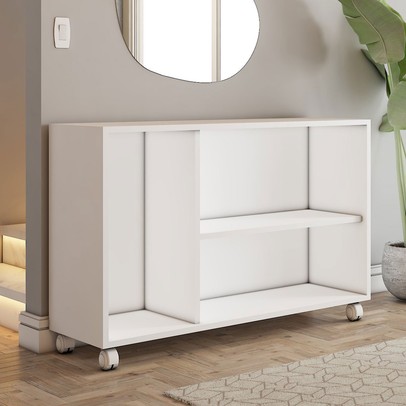 Balcão Buffet Palau 3 Portas Branco - Panorama Móveis