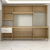 Cozinha Completa 8 Portas 2 Gavetas Beniz Ipê/Cristalo - Panorama Móveis