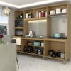 Cozinha Completa 8 Portas 2 Gavetas Beniz Ipê/Cristalo - Panorama Móveis