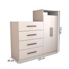 Cômoda Patronum 2 Portas 4 Gavetas Branco - Panorama Móveis