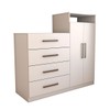 Cômoda Patronum 2 Portas 4 Gavetas Branco - Panorama Móveis