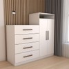 Cômoda Patronum 2 Portas 4 Gavetas Branco - Panorama Móveis