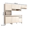 Cozinha Compacta Russel 9 Portas 1 Gaveta Supremo/Freijó - Panorama Móveis