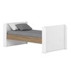 Quarto de Bebê Completo Aconchego 1 Porta 4 Gavetas com Vidro  Branco/Jequitibá - Henn