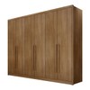 Guarda-Roupa Casal Montero 6 Portas 8 Gavetas 100% Mdf Cumaru - Pnr Móveis