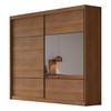Guarda-Roupa Casal Atlântica 2 Portas 6 Gavetas 100% Mdf com Espelho Cumaru - Pnr Móveis