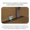 Guarda-Roupa Casal Atlântica 2 Portas 6 Gavetas 100% Mdf com Espelho Cumaru - Pnr Móveis