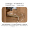 Guarda-Roupa Casal Atlântica 2 Portas 6 Gavetas 100% Mdf com Espelho Cumaru - Pnr Móveis