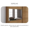 Guarda-Roupa Casal Atlântica 2 Portas 6 Gavetas 100% Mdf com Espelho Cumaru/Fendi - Pnr Móveis