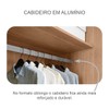 Guarda-Roupa Casal Atlântica 2 Portas 6 Gavetas 100% Mdf com Espelho Cumaru/Fendi - Pnr Móveis