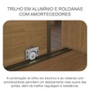Guarda-Roupa Casal Atlântica 2 Portas 8 Gavetas 100% Mdf com Espelho Cumaru - Pnr Móveis