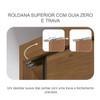 Guarda-Roupa Casal Atlântica 2 Portas 8 Gavetas 100% Mdf com Espelho Cumaru/Fendi - Pnr Móveis