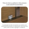 Guarda-Roupa Casal Atlântica 2 Portas 8 Gavetas 100% Mdf com Espelho Cumaru/Fendi - Pnr Móveis