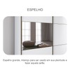 Guarda-Roupa Casal Atlântica 2 Portas 8 Gavetas 100% Mdf com Espelho Neve - Pnr Móveis