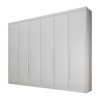 Guarda-Roupa Casal Paraíso 6 Portas 6 Gavetas 100% Mdf Branco - Pnr Móveis