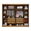 Guarda-Roupa Casal Paraíso 6 Portas 6 Gavetas 100% Mdf Cumaru - Pnr Móveis