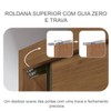 Guarda-Roupa Casal Daloa 3 Portas 6 Gavetas 100% Mdf com Espelho Cumaru/Fendi - Pnr Móveis