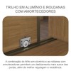 Guarda-Roupa Casal Daloa 3 Portas 6 Gavetas 100% Mdf com Espelho Cumaru/Fendi - Pnr Móveis