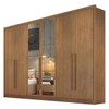 Guarda-Roupa Casal Brest 6 Portas 6 Gavetas 100% Mdf com Espelho Cumaru - Pnr Móveis
