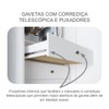 Guarda-Roupa Casal Brest 6 Portas 6 Gavetas 100% Mdf com Espelho Neve - Pnr Móveis