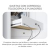 Guarda-Roupa Casal Brest 6 Portas 8 Gavetas 100% Mdf com Espelho Neve - Pnr Móveis