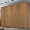 Guarda-Roupa Casal Brest 6 Portas 8 Gavetas 100% Mdf Cumaru - Pnr Móveis