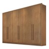 Guarda-Roupa Casal Brest 6 Portas 8 Gavetas 100% Mdf Cumaru - Pnr Móveis