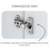 Guarda-Roupa Casal Brest 6 Portas 8 Gavetas 100% Mdf Neve - Pnr Móveis