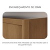 Guarda-Roupa Casal Tullins 3 Portas 6 Gavetas 100% Mdf Cumaru/Fendi - Pnr Móveis