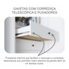 Guarda-Roupa Casal Tullins 3 Portas 8 Gavetas 100% Mdf Neve - Pnr Móveis