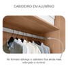 Guarda-Roupa Casal Maestrazza 3 Portas 8 Gavetas 100% Mdf Cumaru/Fendi - Pnr Móveis