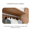 Guarda-Roupa Casal Volano 3 Portas 4 Gavetas 100% Mdf Cumaru - Pnr Móveis