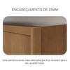 Guarda-Roupa Casal Volano 3 Portas 4 Gavetas 100% Mdf Cumaru/Fendi - Pnr Móveis