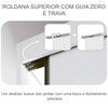 Guarda-Roupa Casal Volano 3 Portas 4 Gavetas 100% Mdf Neve - Pnr Móveis