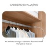 Guarda-Roupa Casal Volano 3 Portas 6 Gavetas 100% Mdf com Espelho Cumaru - Pnr Móveis