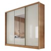 Guarda-Roupa Casal Volano 3 Portas 6 Gavetas 100% Mdf com Espelho Cumaru/Fendi - Pnr Móveis