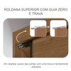 Guarda-Roupa Casal Volano 3 Portas 6 Gavetas 100% Mdf com Espelho Cumaru/Fendi - Pnr Móveis