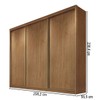 Guarda-Roupa Casal Volano 3 Portas 6 Gavetas 100% Mdf Cumaru - Pnr Móveis