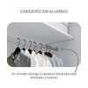 Guarda-Roupa Casal Volano 3 Portas 8 Gavetas 100% Mdf com Espelho Neve - Pnr Móveis