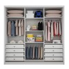 Guarda-Roupa Casal Volano 3 Portas 8 Gavetas 100% Mdf com Espelho Neve - Pnr Móveis