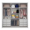 Guarda-Roupa Casal Volano 3 Portas 8 Gavetas 100% Mdf Neve - Pnr Móveis