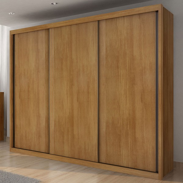 Guarda-Roupa Casal ímola 3 Portas 6 Gavetas 100% Mdf Cumaru - Pnr Móveis