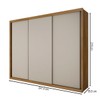 Guarda-Roupa Casal ímola 3 Portas 6 Gavetas 100% Mdf Cumaru/Fendi - Pnr Móveis