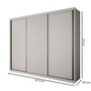 Guarda-Roupa Casal ímola 3 Portas 6 Gavetas 100% Mdf Neve - Pnr Móveis