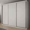 Guarda-Roupa Casal ímola 3 Portas 6 Gavetas 100% Mdf Neve - Pnr Móveis