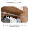 Guarda-Roupa Casal ímola 6 Gavetas 3 Portas 100% Mdf com Espelho Cumaru - Pnr Móveis