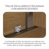 Guarda-Roupa Casal ímola 6 Gavetas 3 Portas 100% Mdf com Espelho Cumaru/Fendi - Pnr Móveis