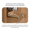 Guarda-Roupa Casal Japão 3 Portas 6 Gavetas 100% Mdf com Espelho Cumaru - Pnr Móveis